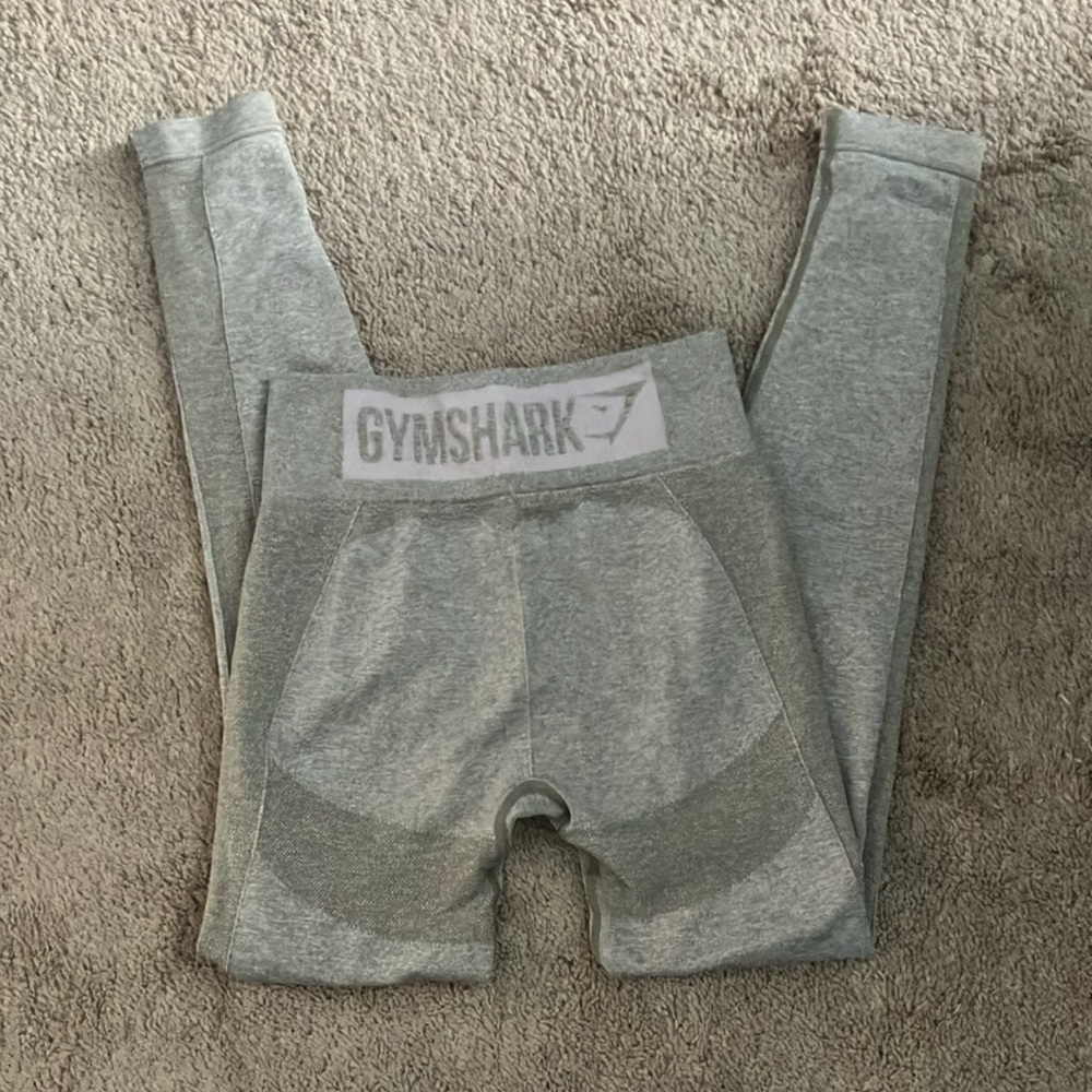 Gymshark Flex Leggings Khaki Merl Pink View 2
